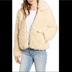 Obey Worldwide Shay Faux Fur Bomber Jacket